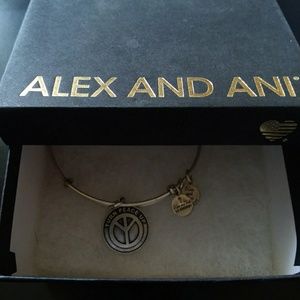 Alex and Ani Jewelry - Alex and Ani "Turn Peace Up" Bracelet Alex and Ani Jewelry - Alex and Ani "Turn Peace Up" Bracelet